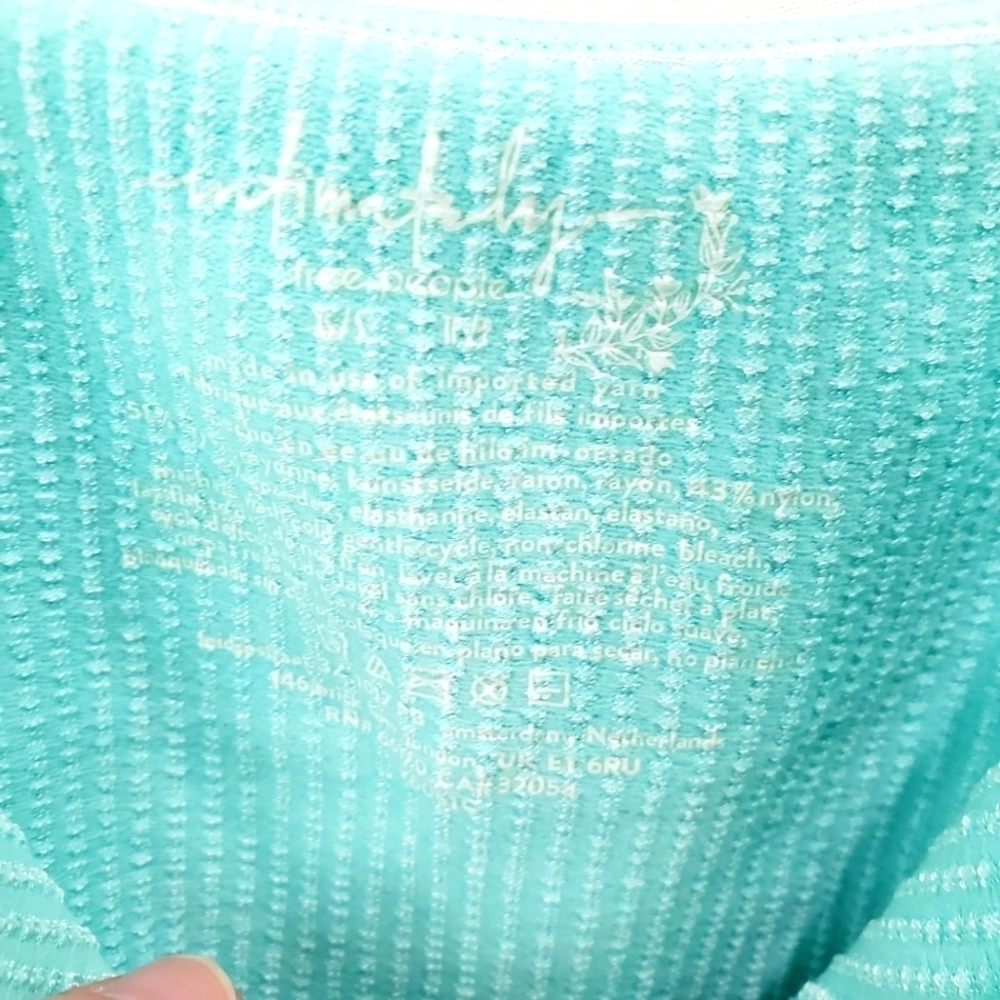 NWOT Free People Movement Washed Seamless Ribbed Crop tank size XS/S - Picture 5 of 6